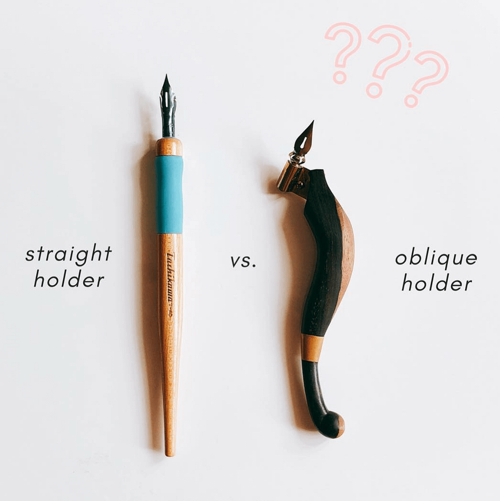 Calligraphy Guide: Straight vs Oblique Pen Holder
