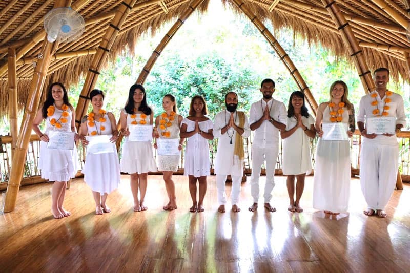 Yoga teacher graduation ceremony - My Power of Now Oasis Yoga Teacher Training in Bali